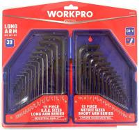 Набор ключей Workpro WP222018 (30 предметов)