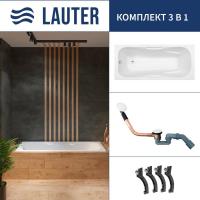 Ванна Lauter Regina 2101415 150x75 с сифоном 21Y11022 (белый)