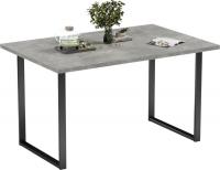Кухонный стол Mio Tesoro Tako 120x66 (бетонный камень/черный)