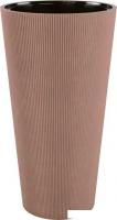 Кашпо Form-Plastic Linea Slim FP-5850-100 (молочное какао)