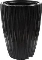 Кашпо Form-Plastic Caro Slim FP-5830-084 (глубокий черный)