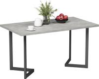 Кухонный стол Mio Tesoro Miata 120x66 (бетонный камень/черный)