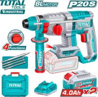 Перфоратор Total TRHLI212282 (с 2-мя АКБ, кейс)