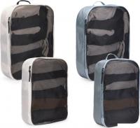 Органайзер Thule Packing Cube 2*M+2*L с сеткой 3205580 TPCS205POND/W (белый/голубой)