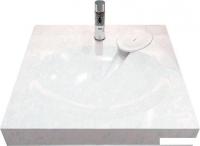 Умывальник Marblan Practic 60 (белый глянцевый, с кронштейнами, без сифона)