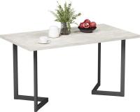Кухонный стол Mio Tesoro Miata 120x66 (шелковый камень/черный)
