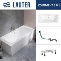 Ванна Lauter Belgravia 170x75 21110170 (с ножками и сифоном 21Y32000 хром)