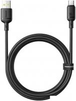 Кабель Baseus Silky Series Fast Charging Cable USB to Type-C 100W (2 м, черный)