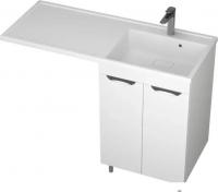Uncoria Тумба с умывальником Мера 55 с 2-мя дв + Paola Magenta 1200 R (белый)