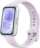 Фитнес-браслет Huawei Band 11 (серебристый полимерный корпус, с сиреневым силиконовым ремешком, межд