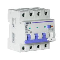 Дифференциальный автомат Dr.Ferz FMO-EL-3P+N 06A 30mA 6kA AC C 4M 22100218FERZ