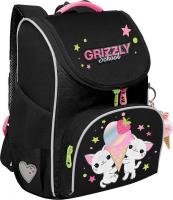 Школьный рюкзак Grizzly RAm-684-5 (черный)