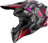 Мотошлем Airoh WRAAAP Cyber WRC55-XL (XL, красный матовый)