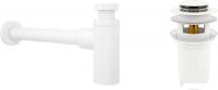 Сифон Wellsee Drainage System 182108001 (сифон, донный клапан, матовый белый)