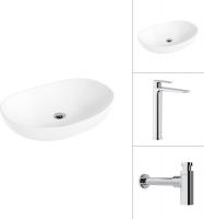Умывальник Lauter 21502 + Reef 21CK8678C с сифоном 21635CH (хром)
