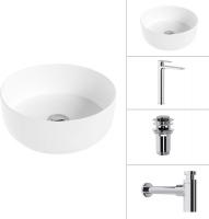 Умывальник Lauter 21499-31 + Reef 21CK8678C + сифон 21635CH + дон.клапан 21190CH (хром)