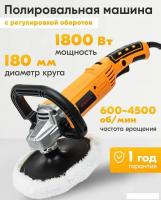 Полировальная машина Eurolux УШМ-180/1800P-EU
