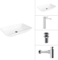Умывальник Lauter 21540 + Cascade 21СК0655C + сифон 21635CH + дон.клапан 21190CH (хром)