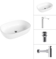 Умывальник Lauter 21836 + Rio 21AM12672 + сифон 21635CH + дон.клапан 21190CH (хром)