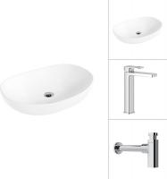 Умывальник Lauter 21502 + Cascade 21СК0655C с сифоном 21635CH (хром)