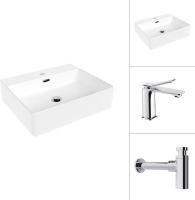 Умывальник Lauter 21478 + Allure 21C618С с сифоном 21635CH (хром)