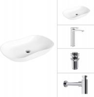 Умывальник Lauter 21570 + Cascade 21СК0655C + сифон 21635CH + дон.клапан 21190CH (хром)