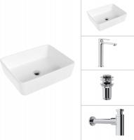 Умывальник Lauter 21674 + Moon 21СK81691C + сифон 21635CH + дон.клапан 21190CH (хром)