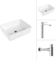 Умывальник Lauter 21674 + Moon 21СK81691C с сифоном 21635CH (хром)