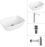 Умывальник Lauter 21493A + Moon 21СK81691C + сифон 21635CH + дон.клапан 21190CH (хром)