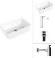 Умывальник Lauter 21674A + Cascade 21СК0655C + сифон 21635CH + дон.клапан 21190CH (хром)