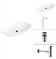 Умывальник Lauter 21571 + Reef 21CK8678C + сифон 21635CH + дон.клапан 21190CH (хром)