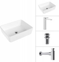 Умывальник Lauter 21674 + Cascade 21СК0655C + сифон 21635CH + дон.клапан 21190CH (хром)