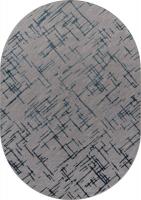 Ковер для жилой комнаты Merinos Liman F164-OVAL-GRAY-D.BLUE (2x2.9)