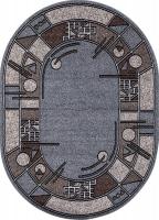 Ковер для жилой комнаты Merinos Sierra ALBINA-3-OVAL-BLUE-BROWN-2 (2x4)