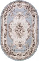 Ковер для жилой комнаты Merinos Valencia Deluxe 4015-OVAL-L.BLUE-BROWN (2.5x3.5)