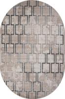 Ковер для жилой комнаты Merinos Sierra F353-OVAL-BEIGE-BLUE (3x4)
