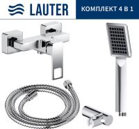 Смеситель Lauter Cascade 21СК9615C + 21СКFG80101C + 21S00103 + 21CKFS90120