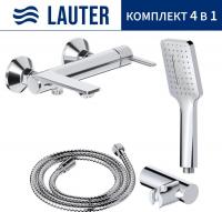 Смеситель Lauter Velvet 21СК6696С + 21СКFG80101C + 21S00126 + 21CKFS90120