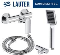 Смеситель Lauter Reef 21СК9678C + 21СКFG80101C + 21S00103 + 21CKFS90120