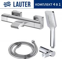 Смеситель Lauter Comfort 21YH40400 + 21СКFG80101C + 21S00126 + 21CKFS90120