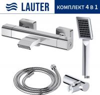 Смеситель Lauter Comfort 21YH40400 + 21СКFG80101C + 21S00103 + 21CKFS90120
