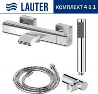 Смеситель Lauter Comfort 21YH40400 + 21СКFG80101C + 21S10048 + 21CKFS90120