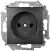 Розетка Simon 15 1591431-038 (графит)