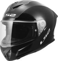 Мотошлем LS2 FF820 Rapid III Solid (3XL, черный глянцевый)