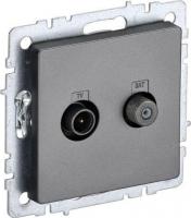 Розетка телевизионная IEK Brite BR-AF20-O-K46