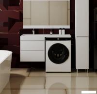 Symbolite Тумба с умывальником Даллас 120 Люкс Plus + Estetus Даллас 120x48 (подвесная, левый, эмаль