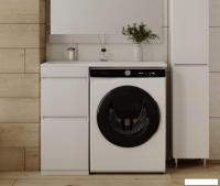 Symbolite Тумба с умывальником Даллас 100 Люкс Plus + Estetus Даллас 100x48 (левый, белый)