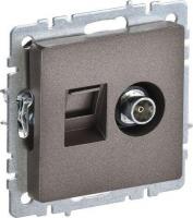 Розетка телевизионная IEK Brite BR-AK20-1-K45