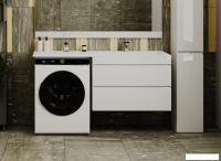 Symbolite Тумба с умывальником Даллас 150 Люкс Plus 2 ящика + Даллас 150x48.2 (подвесная, правый, эм