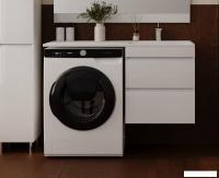 Symbolite Тумба с умывальником Даллас 115 Люкс Plus + Даллас 115x48 (подвесная, правый, белый)